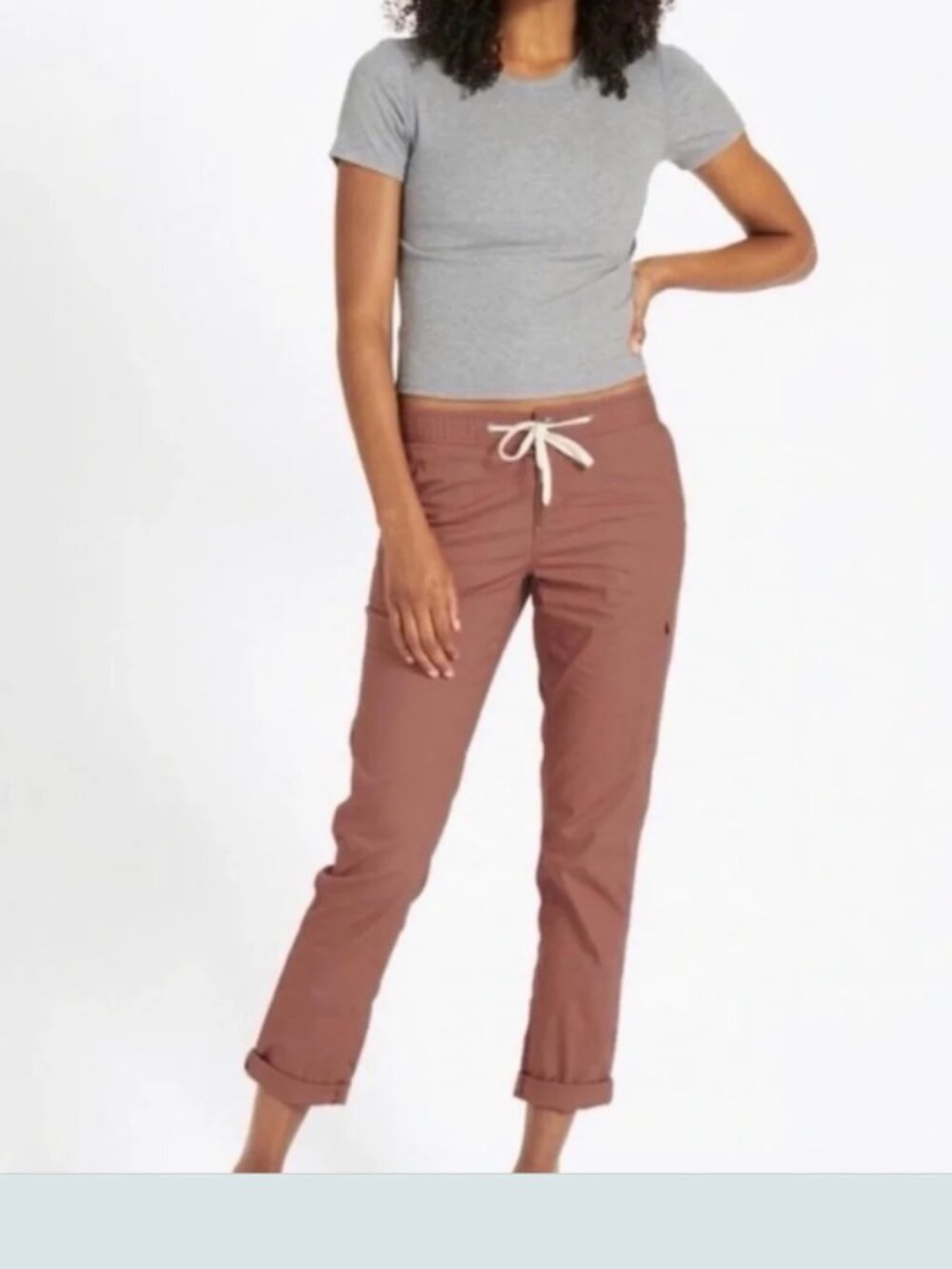 Vuori Ripstop Pants in Light Terracotta (“Terra”) color size Small